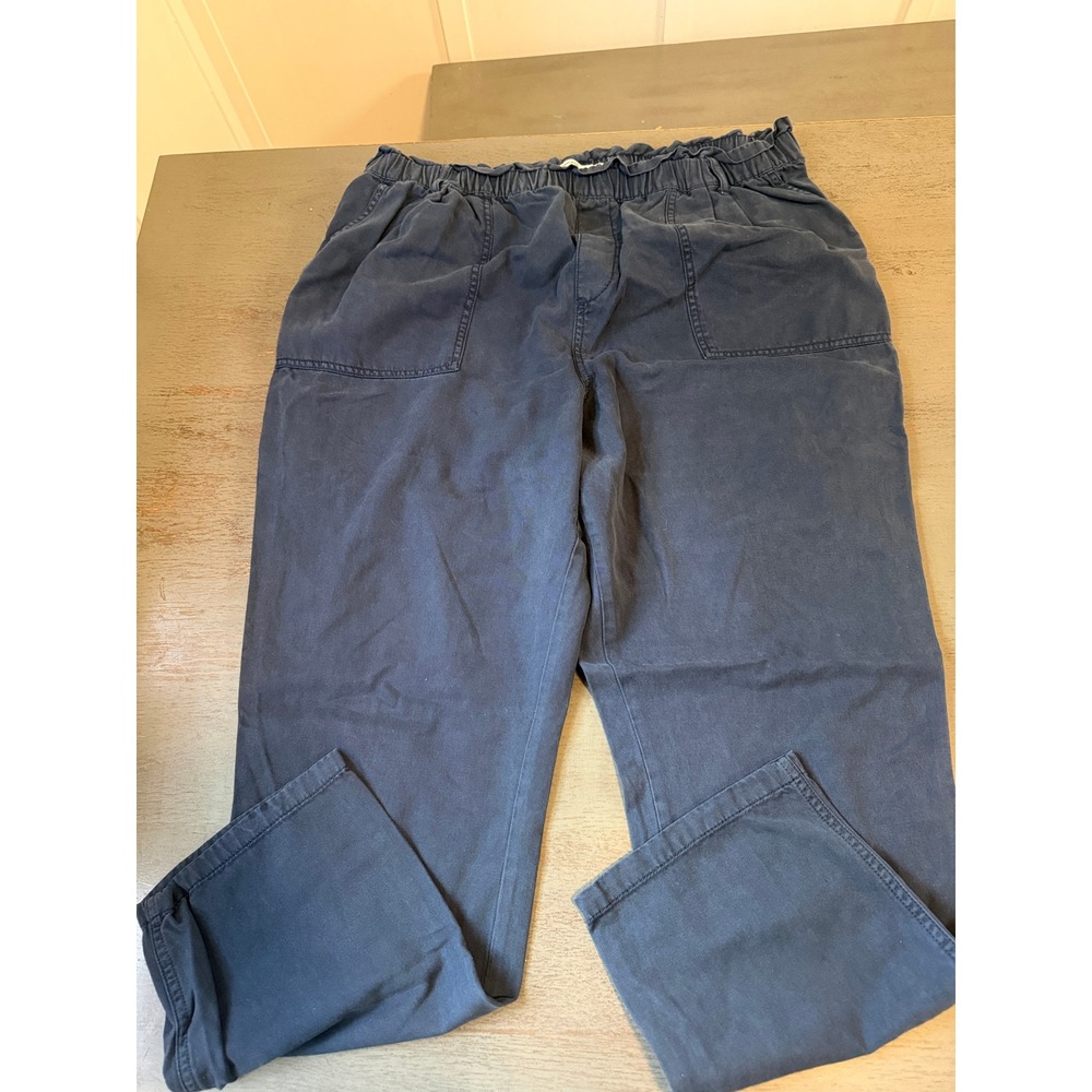 Sonoma Goods for Life Navy Blue Lyocell Cotton Elastic Waist Pants XL Casual